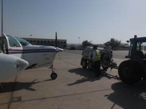 Air BP refuelling at Muscat