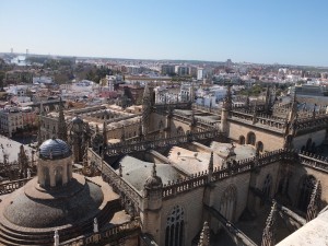 Seville - view from the cathedral belfry
