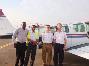 Pilots and handlers at Khartoum