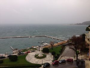 Corfu bay from hotel window