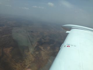 Flying in NW Kenya towards Loki