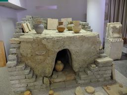 Pottery firing kiln at museum