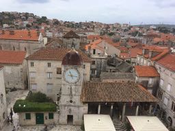 View from the bell tower of Trogir Cathedral