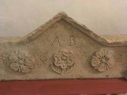 Door lintel with my initials dating from 1675 - looks rather smart!