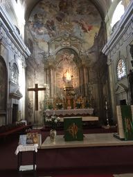 Roman Catholic cathedral altar